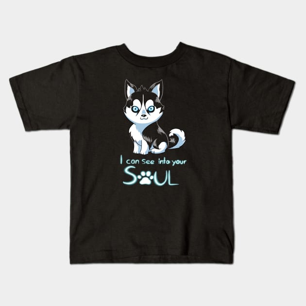 I Can See Into Your Soul Kids T-Shirt by AadiTees